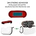 WQNIDE-Soft Silicone Carrying  Case Cover for Sony WF-1000XM3 Wireless Earbud, Protective Skin Cover with Carabiner for Truly Wireless Noise Canceling Earphone, Front LED Visible