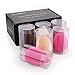 Eastrin Makeup Sponges, Beauty Makeup Blender Blending Cosmetic Make up Sponges Buds Egg Shaped Set for Concealer Contouring Powder