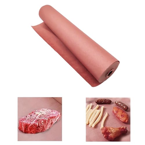 Pink Butcher Paper Roll 15m 42cm Wide Original Kraft Paper for BBQ, Grill, Smoker, Meat and Fish
