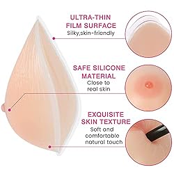 Vollence AA Cup Triangle Silicone Breast Forms Fake