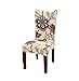 Kaariss Stretch Removable Washable Short Dining Chair Protector Cover Slipcover, 01