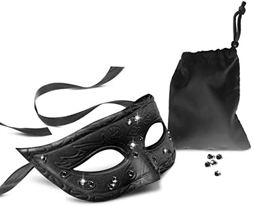 Women's Luxury Masquerade Mask by MetricUSA Comfortable Venetian Pretty Mask