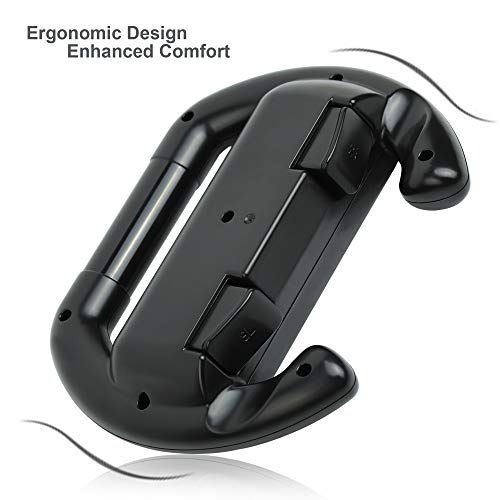 Zhicity Grips for Nintendo Switch Joy-Con, Wear-resistant Handle Kit for Switch Joy Cons Controller, Comfortable Joy-Con Handle Game Controller Kit Accessory for Nintendo Switch 2 Pack (Black)