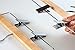 TOPIA HANGER Pants Hangers, Luxury Natural Wooden Skirts Hangers with 2 Big Premium Metal Clips and 360° Swivel Anti-Rust Flat Hook, 20 Pack Boutique Hanger for Skirts, Trousers, Jeans, Slacks, CT03N