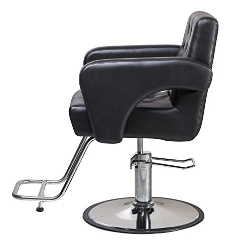 ShengYu Black Hydraulic Barber Cape Chair Styling Salon Work Station Chair â€¦