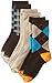 Gold Toe Big Boys' 3 Pack Argyle/plaid Dress Crew, Brown Argyle/Khaki Jersey/Brown Plaid, Large