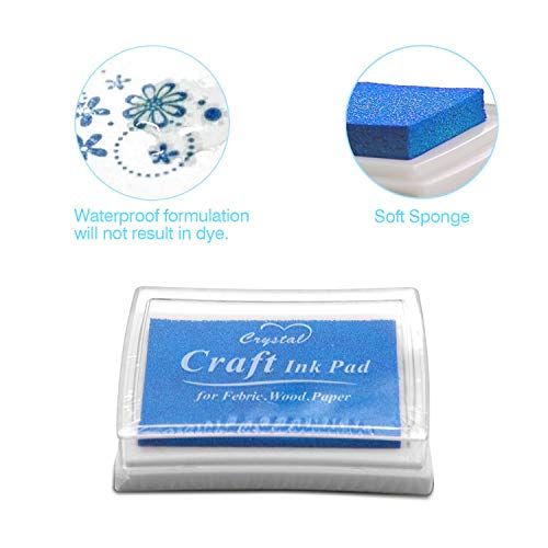 Stamp Pads, UBEGOOD Washable Ink Pads for Kids, Craft Ink Stamp Pads