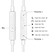Robits Premium Quality Headphones Earphones Earbuds with Mic & Remote Control, Compatible with iPhone/iPad /iPod 4PACK -White