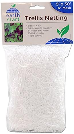 Earth Start Trellis Netting Heavy-Duty Polyester Tangle-Free Net 5' x 30'