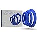 LYNK Pleasure Products Loop Cock Rings - Medical Grade Silicone Penis Enhancer Set for Men - Last Longer & Get Harder Erections - Supports ED - Set of 3 Small Medium Large - Blue