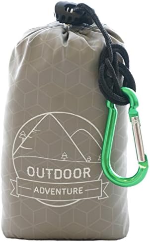 OUTDOOR ADVENTURE Pocket Blanket 55” x 60” - Portable, Compact, Lightweight and Waterproof, Sand Free Nylon Material Best for Picnic, Hiking, Camping, Beach with Travel Pouch and Carabiner