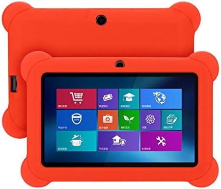 GBSELL Silicone Gel Protective Back Case Cover For 7 Inch Android Tablet Q88 (Red)