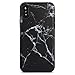 GOLINK Case for iPhone X/iPhone Xs, Marble Series Matte Finish Slim-Fit Ultra-Thin Anti-Scratch Shock Proof Dust Proof Anti-Finger Print TPU Gel Case for iPhone X/iPhone Xs - Black Marble III