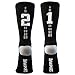 Team Number 21 Half Cushioned Crew Socks - Black, One Size