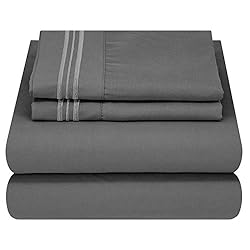 Mezzati Brushed Microfiber Bed Sheet Set - Ultra