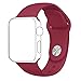 Soft Durable Silicone Sport Band Replacement Strap for iWatch Apple Watch Series 1 Series 2 Series 3,Edition,Sport,38mm,S/M,( Rose Red )
