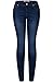 2LUV Women's Solid Stretchy 5 Pocket Skinny Jeans Denim, Denim Medium1 , 9