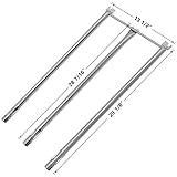 SHINESTAR 7506 Stainless-Steel Burner Tube Set for Weber Genesis 1000, Genesis 1000LX, Genesis Gold B/C Replacement, 29 inch Burner Tube 20428 Replace for Weber Genesis Grill Parts (SR036A)