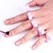Ayunjia 50pcs Soft Foam Sponge Toe Separators Finger Dividers Soft Sponge Finger Divider Spacer Nail Art Manicure Pedicure Tools Gel Polish Coating Painting Pedicure Manicure Accessories Tools