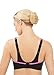 Full Figure Plus Size No-Bounce Camisole Sports Bra Wirefree #1066 Black/Pink