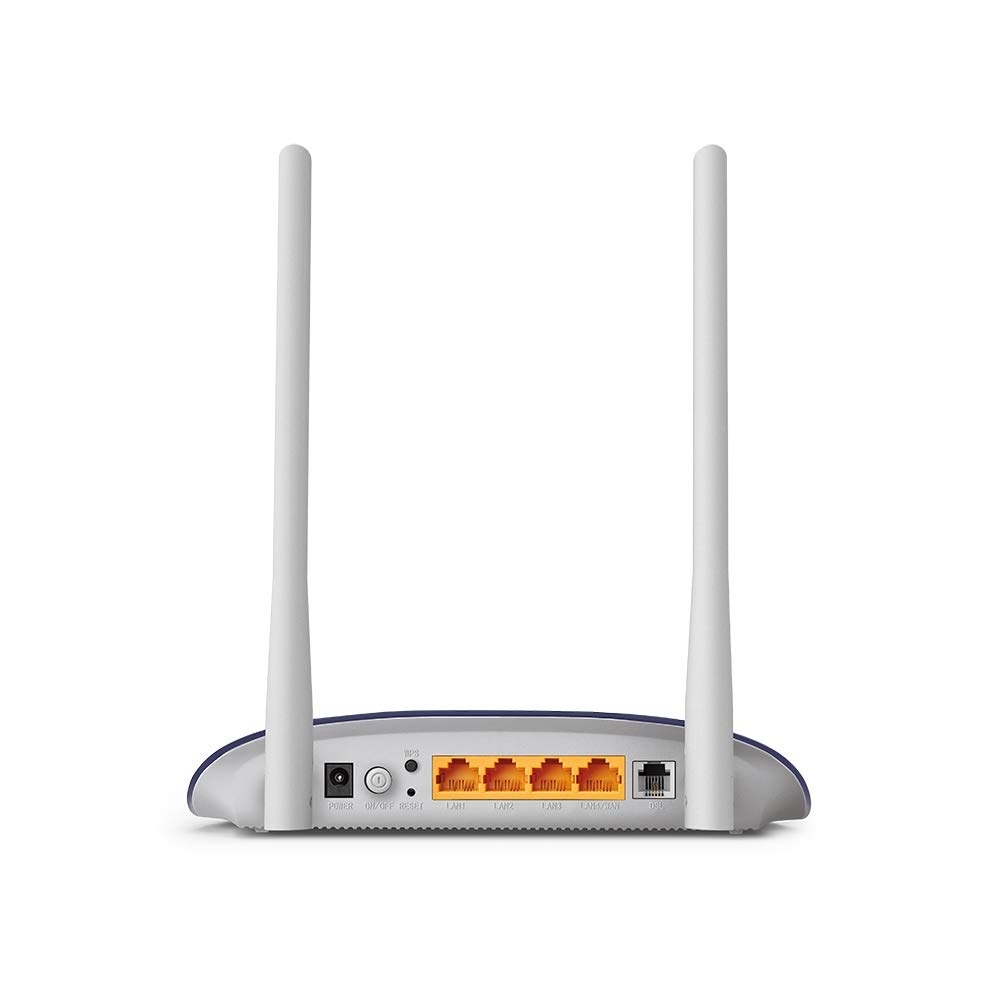 TP-Link 300 Mbps Wireless N VDSL/ADSL Modem Router, Single-Band, Broadband Speed Up To 100 Mbps, Versatile Connectivity, 4x Fast Ports, TP-Link Tether App, Easy setup (TD-W9960)