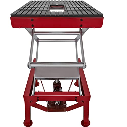 Big Red Motorcycle Lift Table Hydraulic Motorcycle Lift Motorcycle Jack ...