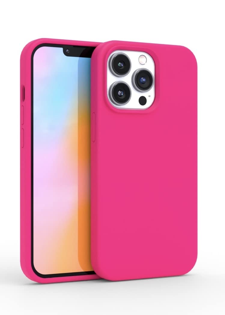 FELONY CASE - iPhone 13 Pro Max Case - Stylish Neon Pink Silicone Phone Cover - Wireless Charging Compatible, 360° Shockproof Protective Cases for Apple iPhone 13 Pro Max — image 1