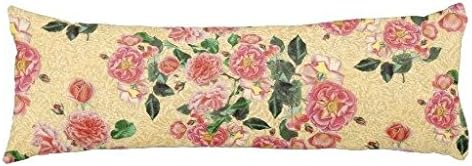Amazon Com Rose Flower Body Pillow Case Modern Long Throw Cushion