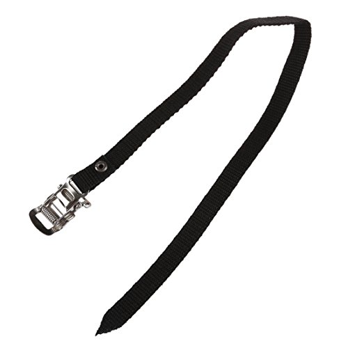 SODIAL(R)2 Road/Mountain Bike Pedal Replacement Cycle Toe Straps Black Nylon Security Fit