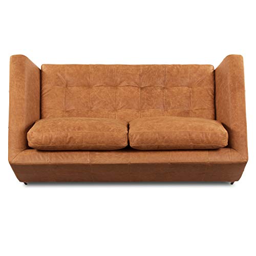 POLY & BARK Calle 75" Apartment Sofa in FullGrain PureAniline Italian