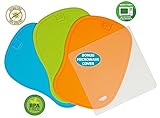 Enviroboard - Antimicrobial Cutting Board 3 Set - 100% Microwave Sterilization & Bonus Microwave Lid Cover