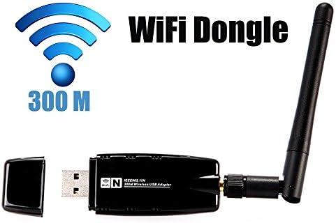Inamax 300Mbps Wireless N USB Network Adapter WIFI Dongle for PC with Windows XP/ Vista/7/8/8.1/10, Linux, Mac OS