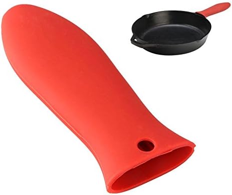 Red Silicone Hot Handle Holder Pot Handle Holder, Cookware Accessories