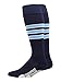 MadSportsStuff Dugout 3 Stripe Baseball Socks Over The Calf Length (Multiple Colors)