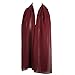 Hat To Socks Chiffon Scarf Sheer Wrap for Women (Burgundy)