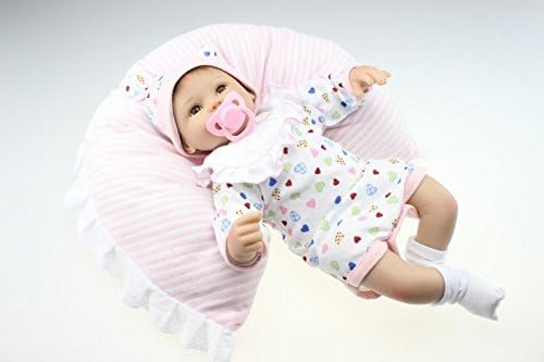 Rayish Reborn Baby Doll Soft Silicone 18inch 45cm Magnetic Lovely Lifelike Cute Boy Girl Toy