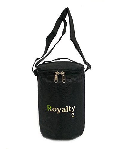 belladona medium size round lunch bag in black