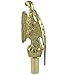 Green Grove Products Metal Gold Flagpole Eagle top, Aluminum, Flag Pole Ornament, 7-inch Wingspan