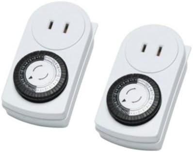 Ikea Pack 2 Timer 24 Hours Lights Lamp Ac Appliance Electronics Indoor