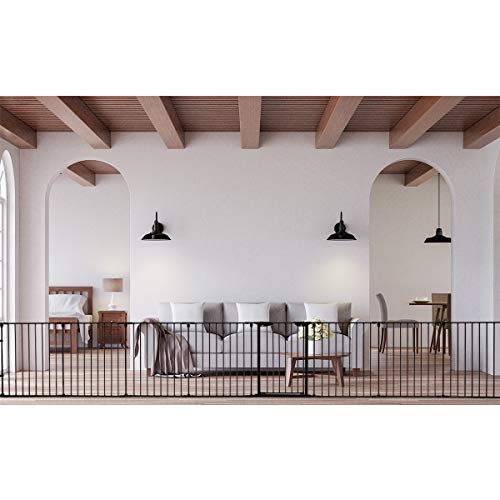 image for Costzon Baby Safety Gate, 4-in-1 Fireplace Fence, 204-Inch Wide Barrie