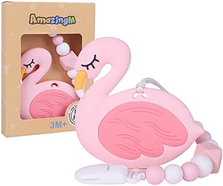 AmazingM Flamingo Teething Toys, Food 
