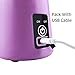 Electric USB Juicer Blender Portable Juicer Cup 380ml Water Bottle Juicer Machine with 6 Blades, 2000mAh Rechargable Battery (Purple)