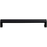 Top Knobs TK252BLK Sanctuary II Collection 7" Modern Metro Pull, Flat Black