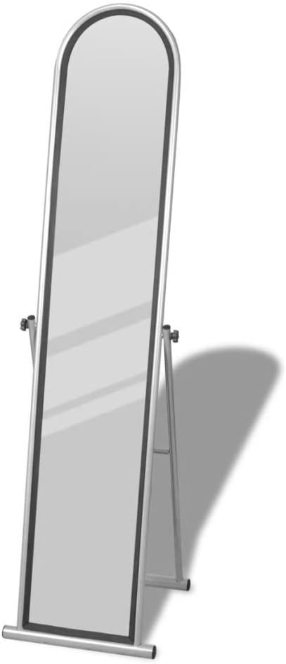 vidaXL Espejo de Pie Cuerpo Entero Rectangular Gris: Amazon.es: Hogar