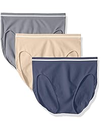 ELLEN TRACY paquete de 3 bragas de corte alto sin costuras para dama
