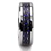 King Will GENTLEMENT 8mm Blue and Black Carbon Fiber Tungsten Carbide Ring Wedding Band Polished Finish