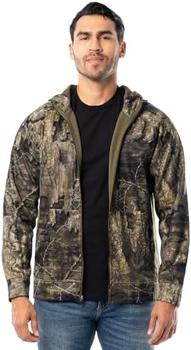 Burnside Adult Full-Zip Camo Hoodie M GREEN CAMO at Amazon Men's