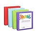 1.5'' 3 Ring Binder, 4 Pack (Assorted Bright)