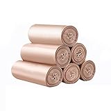 Small Disposable Plastic Trash Bags Rubbish Bin Garbage Bags Recycle Eco Home Kitchen Bathroom House Office Paper Car Waste Container Wastebasket Bags Storage (Rose Gold, 5)