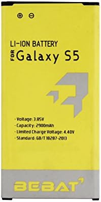 BEBAT 2900mAh Replacement Battery for Samsung Galaxy S5 G9006 G9008 G9009 I9006 G900